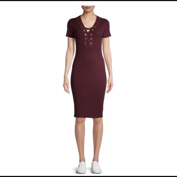 🆕No Boundaries Juniors' Lace up Bodycon Dress - Picture 10 of 10